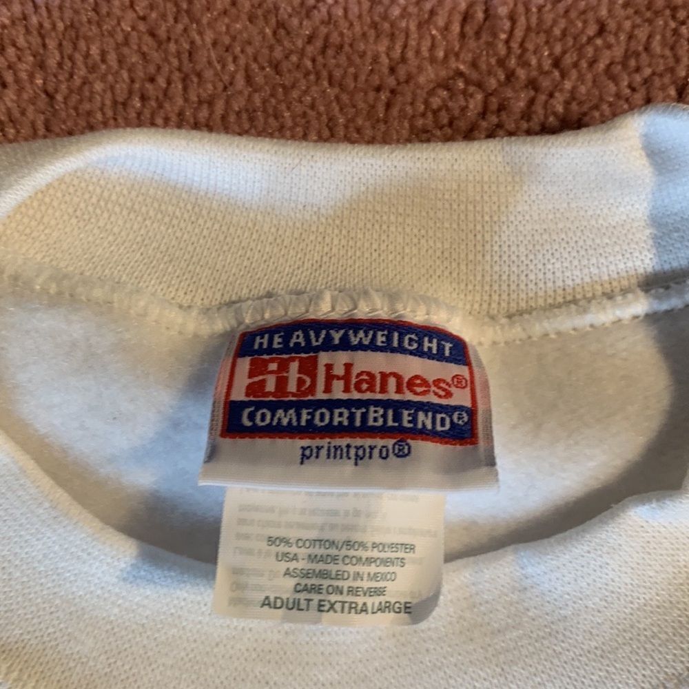Vintage Hanes Hersheys Great American Chocolate Bar Sweatshirt White XL Mens - Picture 2 of 4